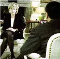  ?? PICTURE: BBC/PA ?? Explosive: Diana with Martin Bashir in the interview