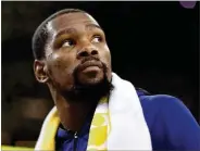  ??  ?? Kevin Durant was named the 2017 NBA Finals MVP after the Warriors defeated LeBron James and the Cavaliers 4-1.