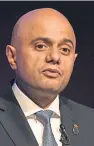  ??  ?? Sajid Javid: new role