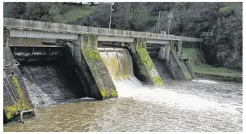  ??  ?? Le barrage d’Apremont est aujourd’hui à 45 % de sa capacité totale