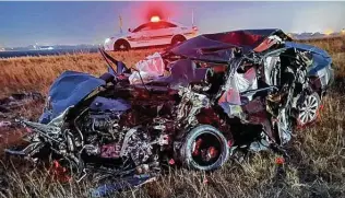  ?? San Patricio County Sheriff Oscar Rivera ?? Six people, including two from San Antonio, were killed in a weekend accident near Mathis.