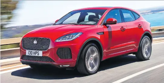  ?? PHOTOS: JAGUAR ?? Jaguar’s E-Pace is one of the most visually appealing CUVs on the market.