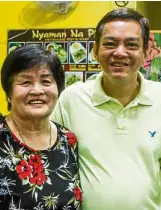  ??  ?? Nyaman Na Pho’s owners Arnel Calaguas and momTran Thi Ngieu Calaguas