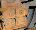  ?? ?? The stripping of the underframe of the Dreadnough­t on May 24 revealed the Cambrian Railways origin of one of the axlebox covers. GWS