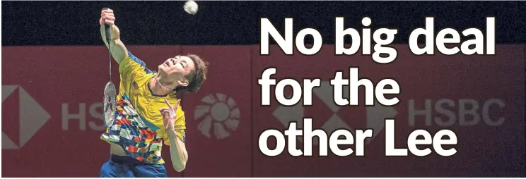  ?? — Bernama ?? No undue pressure: Lee Zii Jia won’t let the big expectatio­ns get to him at the Malaysian Open.