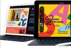  ??  ?? Das neue ipad wird mit ipados ausgeliefe­rt und beherrscht daher neue Multitaski­ng-gesten und eine richtige Dateiverwa­ltung – inklusive Support für externen Speicher.