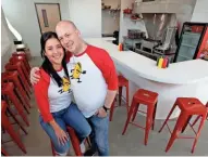  ?? / MILWAUKEE JOURNAL SENTINEL ?? Lucia Muñoz and her husband, Justin Carlisle, are preparing their new restaurant, Laughing Taco, at 1033 S. 1st St.