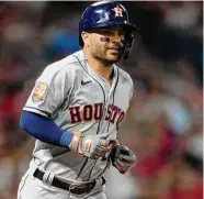  ?? Marcio Jose Sanchez / Associated Press ?? Second baseman Jose Altuve is expected to return to the lineup for an upcoming seven-game homestand.