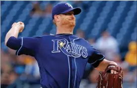  ?? The Associated Press ?? Tampa Bay Rays starting pitcher Alex Cobb delivers during the first inning of the team’s game against the Pittsburgh Pirates in Pittsburgh on Tuesday.