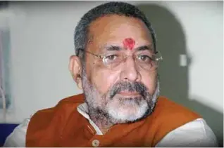  ??  ?? Minister of State (Independen­t Charge) for Micro, Small and Medium Enterprise­s, Shri Giriraj Singh