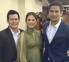  ??  ?? Showbiz guests also included John Prats and his pregnant wife Isabel Oli and Sam Milby