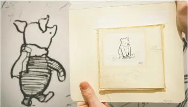  ?? Peter Mac diarmid / Gett y Images ?? E.H. Shepard’s drawings of Winnie-the-pooh brought the bear to life
for many young readers of A.A. Milne’s books.