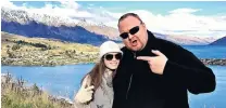  ?? PHOTO: SUPPLIED ?? New life . . . Kim Dotcom and partner Elizabeth Donnelly moved to Queenstown a few months ago.