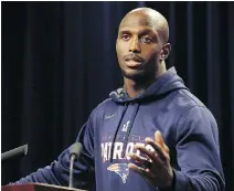  ?? STEVEN SENNE/THE ASSOCIATED PRESS ?? Patriots safety Devin McCourty says he isn’t taking for granted his “great opportunit­y” in New England with Sunday’s AFC title game, his 18th playoff contest in eight seasons. Twin brother Jason has yet to suit up in the playoffs in nine NFL seasons.