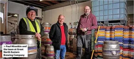  ?? ?? > Paul Minnikin and the team at Great North Eastern Brewing Company