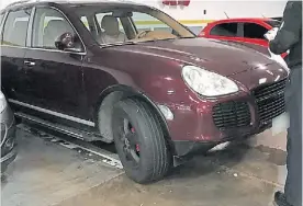  ??  ?? Porsche Cayenne. La Justicia porteña ordenó su decomiso.