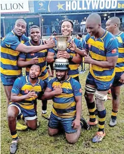  ?? Picture: SUPPLIED* ?? SWEET VICTORY: Police are the 2022 Border rugby champions