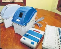  ??  ?? The Election Commission of India organised a hackathon challenge in June 2017 to satisfy concerns of political parties about integrity of EVMs. Although no political party could hack the machines, allegation­s about EVMs being tampered have not stopped....