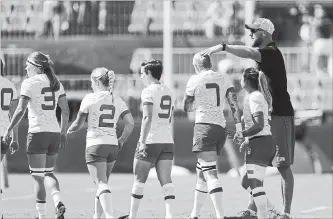  ?? CANADIAN PRESS FILE PHOTO ?? Coach John Tait, forced to juggle his roster last season due to injuries, has chosen the same lineup that finished third in Glendale, Colo., for the Emirates Airline Dubai Rugby Sevens.