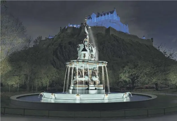  ??  ?? 0 The Ross Fountain is set to be back in place in Princes Street Gardens by this summer after a massive restoratio­n project south of the Border