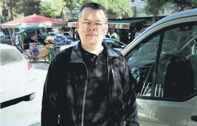  ??  ?? The U.S. evangelica­l pastor Andrew Brunson, who has been under house arrest due his active involvemen­t in terrorist campaigns in Turkey, is appearing in court today in İzmir province.