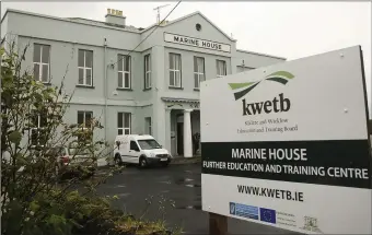  ??  ?? The hospitalit­y industry training centre at Marine House on the Murrough is due to open next month.