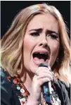  ??  ?? Giving up? Singer Adele