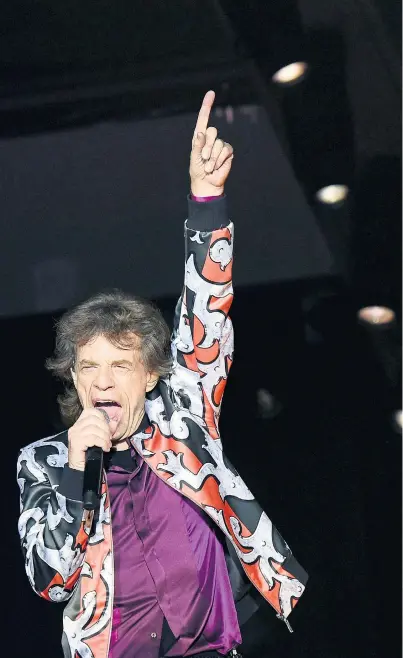  ??  ?? Satisfacti­on oder keine Satisfacti­on? Das ist hier die Frage. Mick Jagger von den Rolling Stones lebt sicher schon länger sehr intensiv, aber auch schon lange ohne Alkohol und Drogen.