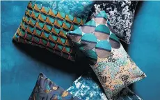  ?? WEST ELM ?? West Elm’s newest pillow collection features rich hues and a maximalist melange of patterns, hitting all the fall decor trends on target.