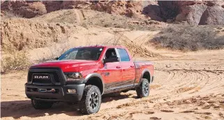  ?? LESLEY WIMBUSH/DRIVING ?? Even without a diesel option, the new Ram Power Wagon 2500 generates 410 horsepower and 429 pound-feet of torque, powerful enough for the most gruelling climbs.