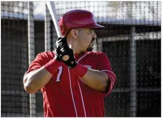  ?? CINCINNATI REDS ?? Third baseman Eugenio Suarez is in better shape, hoping to prolong his career. In the short term, he’s aiming to become the first Reds player since George Foster in 1977 to hit 50 home runs.