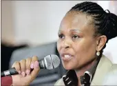  ??  ?? BACKLASH: Public Protector Busisiwe Mkhwebane