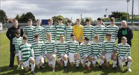  ??  ?? The Greystones United team who lost out to Avonmore at the Carlisle Grounds last weekend.