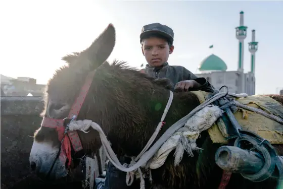  ?? FOTO: EBRAHIM NOROOZI/TT-AP ?? ■ En afghansk pojke som samlar in återanvänd­bart material på en soptipp i Kabul, poserade framför kameran i slutet av maj.