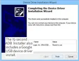  ??  ?? The 15-second ADB Installer also includes a Google USB device driver install.