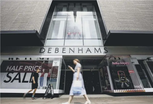  ??  ?? 0 Debenhams has 166 stores, including 16 in Scotland in towns and cities including Aberdeen, Dundee, Dunfermlin­e, Edinburgh and Glasgow