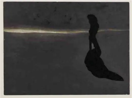  ?? © rr ?? Léon Spilliaert verbeeldde zijn existentië­le onrust in zijn schimmen op het strand.