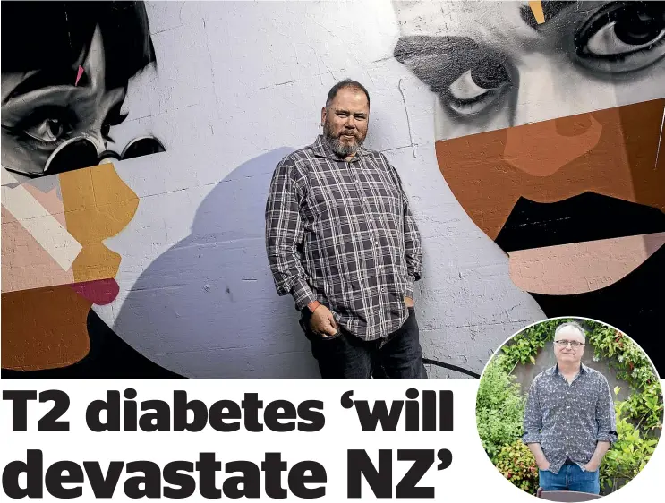  ?? MAIN PHOTO: ROBERT KITCHIN/ STUFF ?? Richard Tait, main photo, says diabetes shouldn’t carry a stigma, but Porirua GP Dr Bryan Betty, inset, says it’s a disease that’s governed by ‘‘equality, disparity and outcome’’.