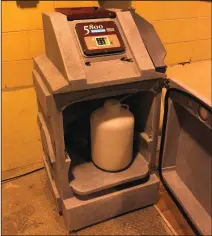  ?? SUBMITTED PHOTO ?? An auto sampler machine being used in Medicine Hat’s waste water treatment plant to collect a daily sample from the sewer that the University of Alberta will test for traces of COVID-19.