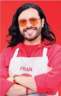  ?? FOTO: CORTESÍA ?? El comediante Fran Hevia se convirtió en el cuarto eliminado de Masterchef celebrity.