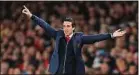  ??  ?? Arsenal devait être « secoué », selon Emery. L’Espagnol a jugé, qu’après le départ de Wenger,« il fallait bouger les meubles (…) pour stimuler à nouveau tout le monde : secouer les choses, balayer sous les tapis, ouvrir les fenêtres, de manière positive. »