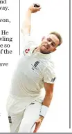  ??  ?? Stepping up: Stuart Broad is taking on extra responsibi­lities