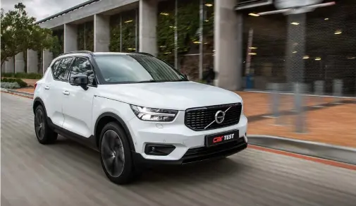  ??  ?? a well-resolved ride and handling that's safe and planted mark the Xc40’s on-road manners.