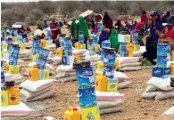  ??  ?? As part of the relief campaign, food packages, including rice, flour and milk, will be bought for the famine-hit Somali people.