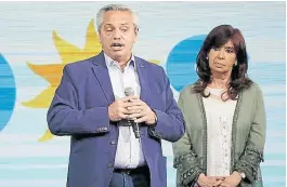  ?? Archivo ?? Fernández y Cristina Kirchner, en la noche de las primarias