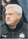  ??  ?? Newcastle United head coach Steve Bruce.