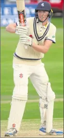  ??  ?? Kent batsman Zak Crawley is up for the challenge of Division 1