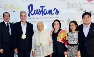  ??  ?? PATRICK JACINTO, FERNANDO ZOBEL DE AYALA, AMBASSADOR BIENVENIDO TANTOCO SR.,
ZENAIDA “NEDY” TANTOCO, MARITESS TANTOCO ENRIQUEZ, AND ANTON HUANG