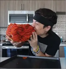  ?? COURTESY OF MATT STONIE ?? Competitiv­e eater Matt Stonie will participat­e in Yaamava's 3K Mega Dog Challenge, and you can, too. For $30, you have 10minutes to eat a giant hot dog. Succeed and you get free casino play and other stuff.