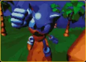 ??  ?? » [Mega Drive] The finale of Sonic 3D’s animated intro shows Sonic leaping towards the screen fist first.